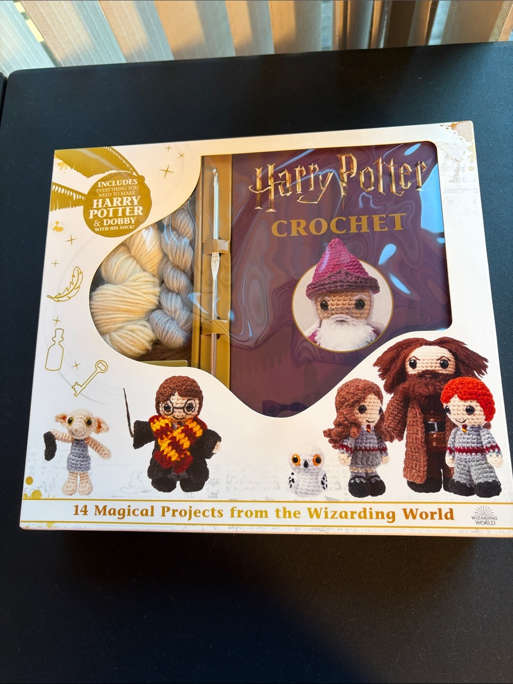Warner Bros. Harry Potter Crochet Kit - Cream, Light Gray, Tan